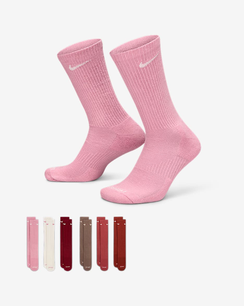 Nike Everyday Plus Cushioned Training Crew Socks 6 Pairs Nike CA